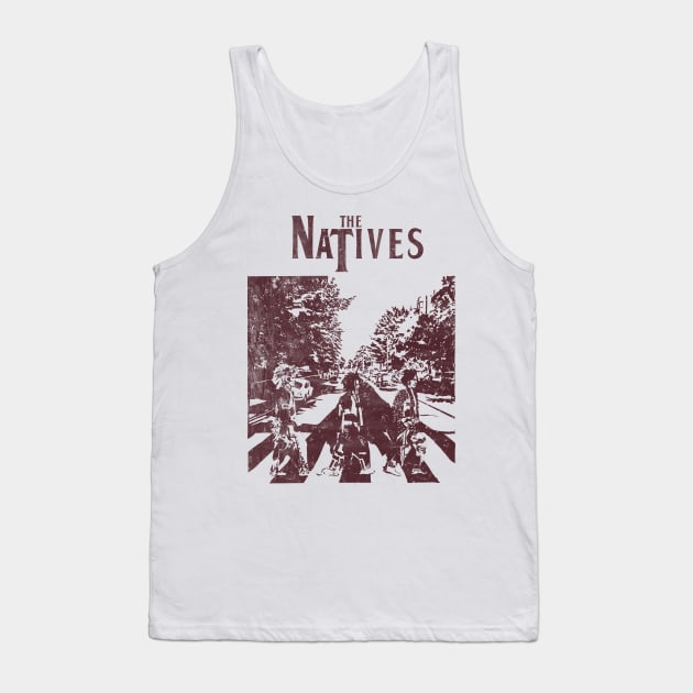 The Natives Abbey Road Design. Dark Print Tank Top by Eyanosa